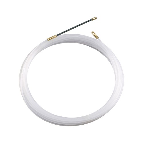 SONDA TIRAFIFLO 5MT BIANCA d.4MM PUNTALE FLESSIBILE ACCIAIO