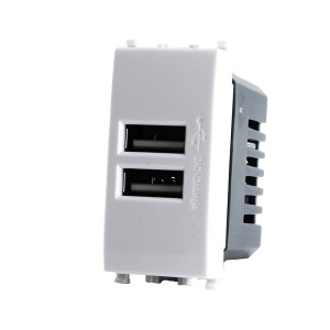 PRESA USB DOPPIA 2A 821B...