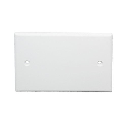 PLACCA CIECA 3 MODULI BIANCA CON VITI