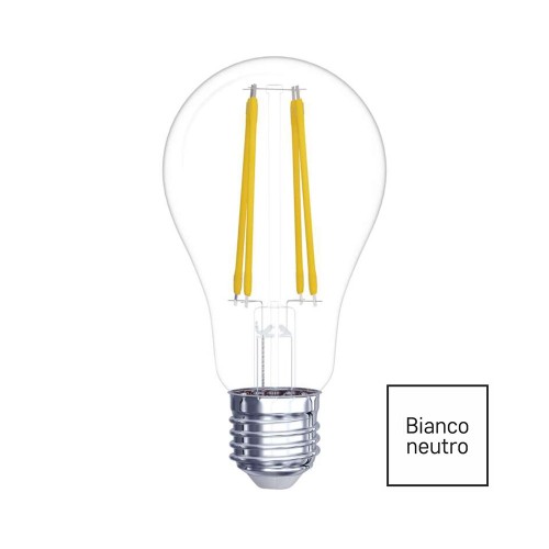 LAMPADINA LED FILAMENTO E27 4.2W (40W) 4100K 470LM GOCCIA CHIARA EMOS Z74222