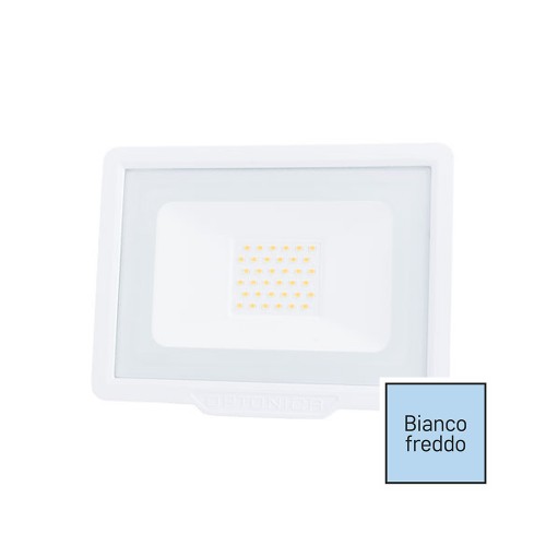 FARO LED 10W IP65 6000K BIANCO SLIM OPTONICA 5900