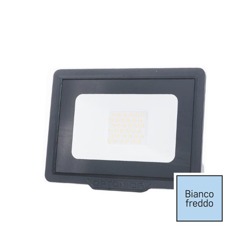FARO LED 10W IP65 6000K NERO SLIM OPTONICA 5915