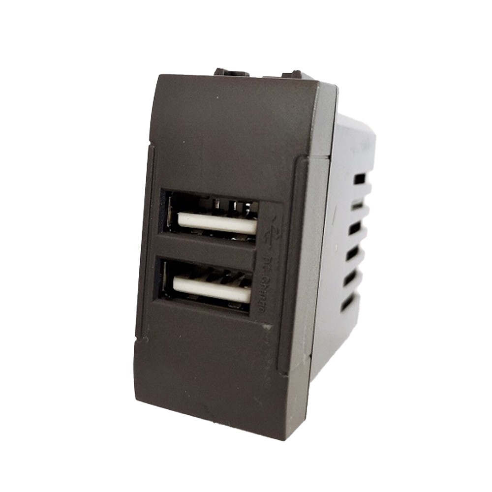 PRESA USB DOPPIA 5V 2A 821N COMPATIBILE LIVING INTERNATIONAL - COM