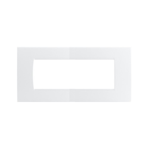 PLACCA 7 POSTI BIANCA TECNOP. 8007-01 COMPATIBILE LIVING INTERNATIONAL