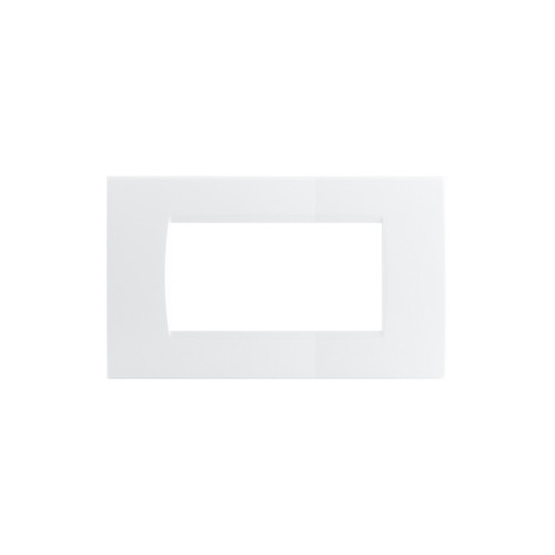 PLACCA 4 POSTI BIANCA TECNOP. 8004-01 COMPATIBILE LIVING INTERNATIONAL