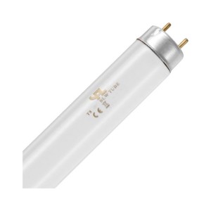 Tubo fluorescente attinico T8 18W BL368, dimensioni 26x590mm, per lampade insetticida.