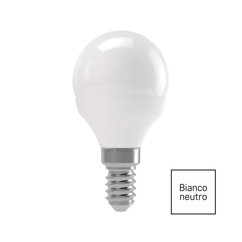 LAMPADINA LED SFERA 4W E14 4000K 350LM EMOS ZQ1211