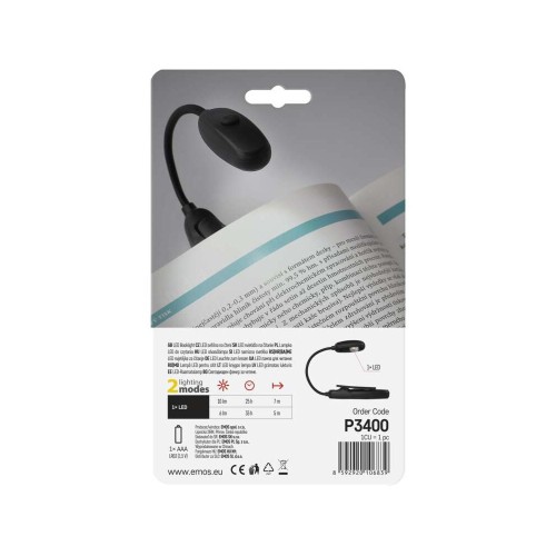 LAMPADA DA LETTURA LED A PINZA 10LM A...