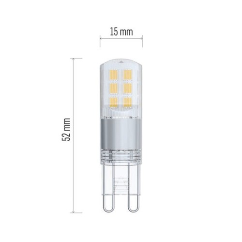 Lampadina LED G9 2.5W (32W) 3000K -... Lampadina LED G9 2.5W (32W) 3000K -...