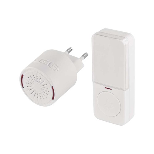CAMPANELLO SENZA FILI BIANCO 150MT 85DB EMOS P5734