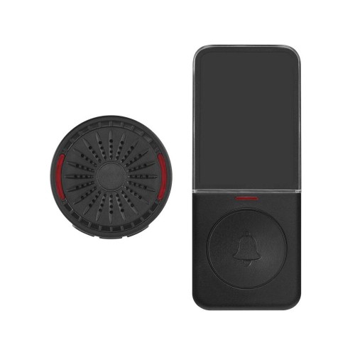 CAMPANELLO SENZA FILI NERO 150MT 85DB...