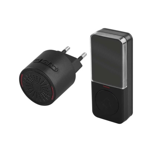 CAMPANELLO SENZA FILI NERO 150MT 85DB EMOS P5734B