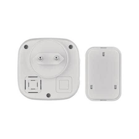 CAMPANELLO SENZA FILI QUADRATO LUMINOSO 150MT 110DB EMOS P5733W