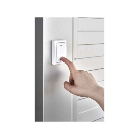 Campanello Senza Fili Bianco | Pulsante Senza Batterie, 36 Melodie, 180mt | EMOS P5729