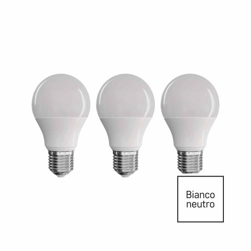 SET 3 LAMPADINE LED E27 8.5W (60W) 4100K 806LM GOCCIA EMOS ZQ5141.3