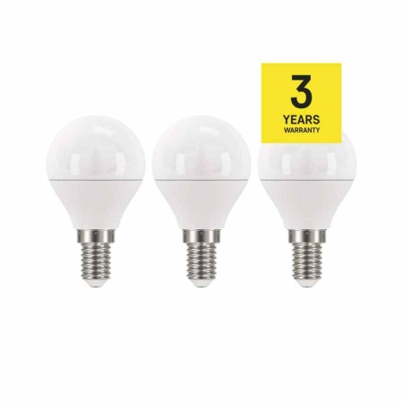 SET 3 LAMPADINE LED SFERA 5W E14 4000K 470LM EMOS ZQ1221.3