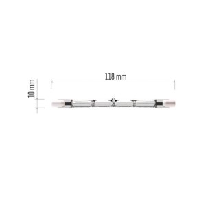 Lampadina eco alogena R7S 140W (190W), luce calda 2700K, dimmerabile 2