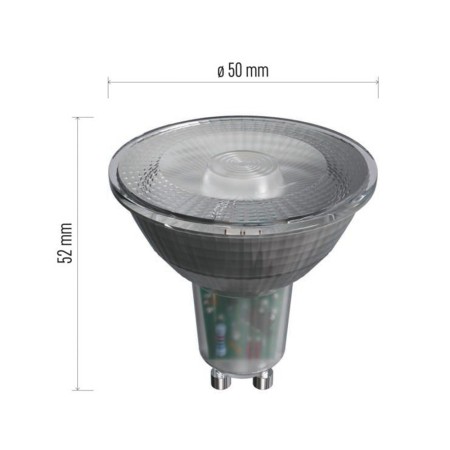 Lampadina LED GU10 4,2W (35W) 4000k - 3 Anni Garanzia | EMOS ZQ8334