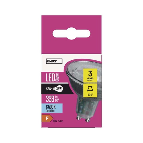 Lampadina LED GU10 4,2W (35W) 6500k -... Lampadina LED GU10 4,2W (35W) 6500k -...