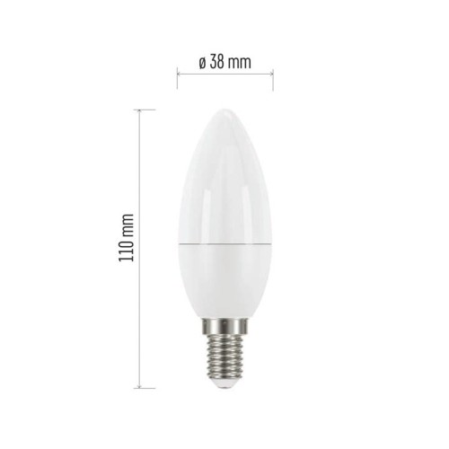 LAMPADINA LED OLIVA 7.3W (60W) E14... LAMPADINA LED OLIVA 7.3W (60W) E14...
