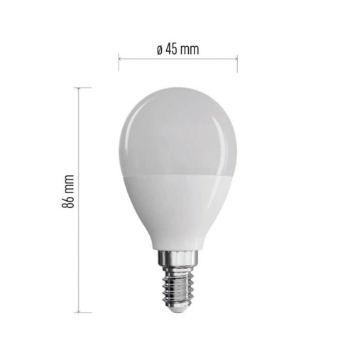 LAMPADINA LED SFERA 7.3W (60W) E14...