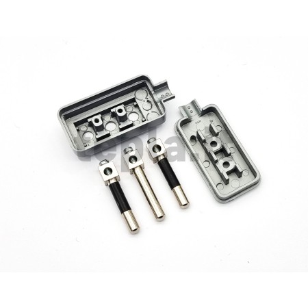 Spina Micro Piatta Argento 10A - Elegante e Funzionale per le Tue Lampade | Tepla