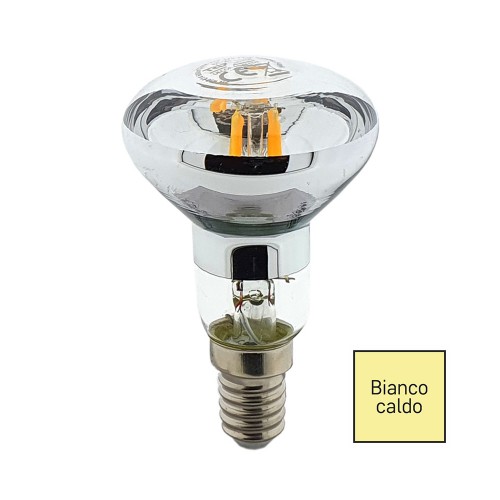 LAMPADINA LED FILAMENTO E14 R50 5W 2700K 600LM