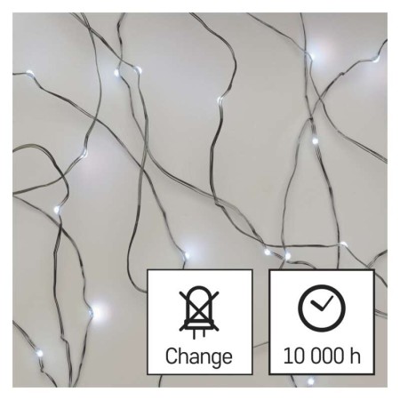 Catena NANO LED: 40 LED Luce Fredda, Timer, 4mt | EMOS D3AC02