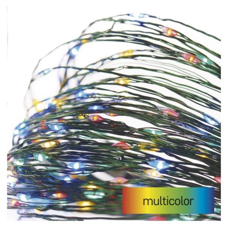 Catena Nano LED 40 luci Multicolor 4mt Cavo Verde, Timer, Esterno | Emos D3AM01