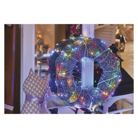 Catena Nano LED 40 luci Multicolor 4mt Cavo Verde, Timer, Esterno | Emos D3AM01