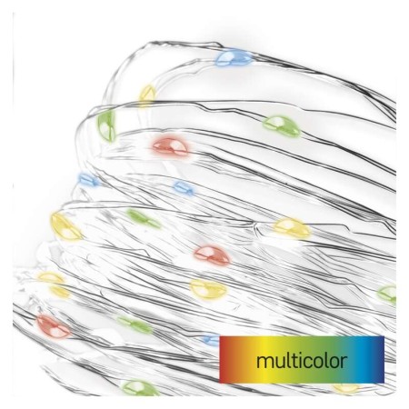 Catena LED Batteria Nano: 20 LED Multicolor, Timer, 1,9m | EMOS D3AM04