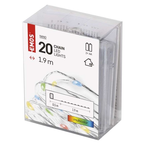 CATENA NANO 20 LED MULTICOLOR 1,9MT... CATENA NANO 20 LED MULTICOLOR 1,9MT...