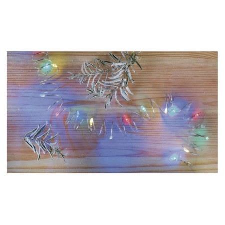 CATENA NANO 20 LED MULTICOLOR 1,9MT FILO ARERGENTO A BATTERIE
