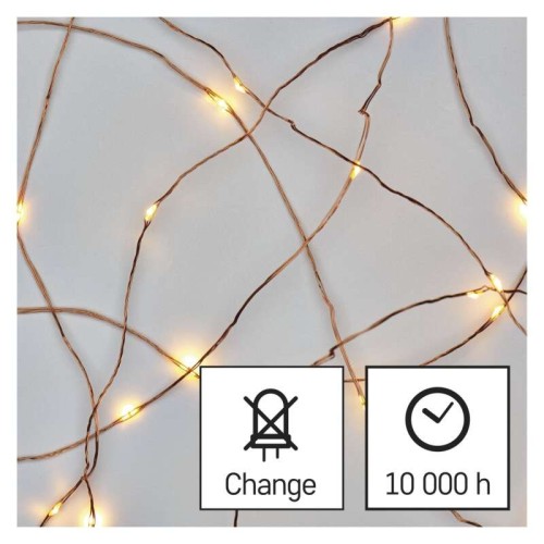 Catena LED Filo Rame Nano: 40 LED...