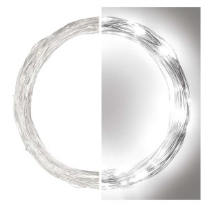 Catena NANO LED: 100 LED Luce Fredda, Timer, 10mt