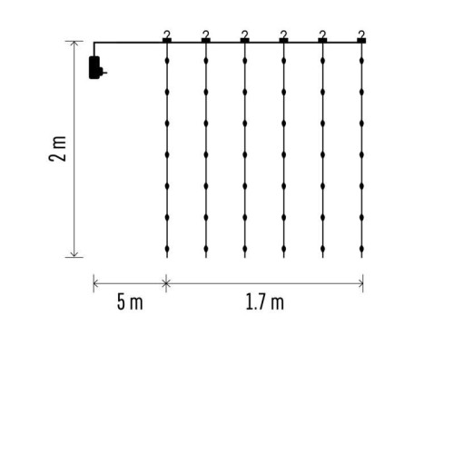 Tenda NANO LED 240 Luci Calde,... Tenda NANO LED 240 Luci Calde,...