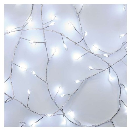 Catena NANO CLUSTER a Batterie: 100 LED Luce Fredda, Filo Argento | Emos D3FC01
