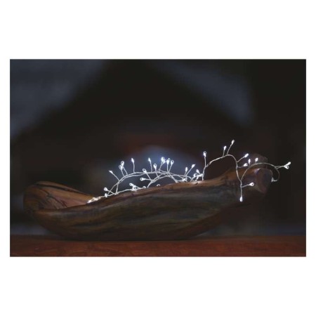 Catena NANO CLUSTER a Batterie: 100 LED Luce Fredda, Filo Argento | Emos D3FC01