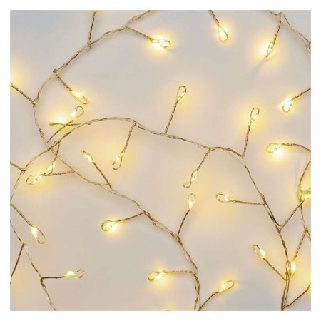 Catena NANO CLUSTER a Batterie: 100 LED Luce Calda, Filo Oro | Emos D3FW01