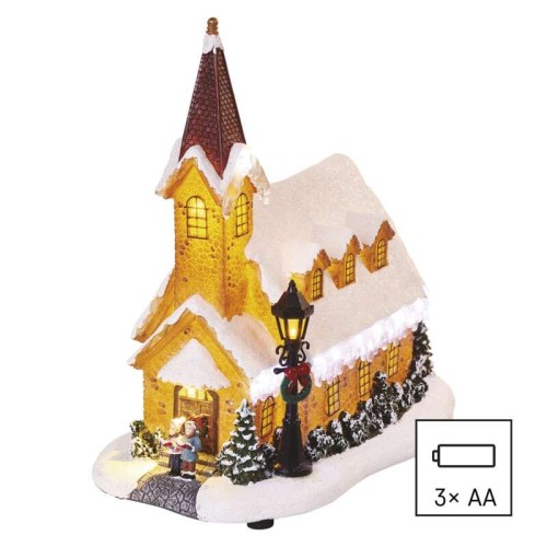 Chiesetta Innevata 6 LED a Batteria... Chiesetta Innevata 6 LED a Batteria...