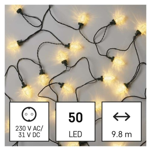 CATENA LUMINOSA 50 LED PIGNA LUCE...