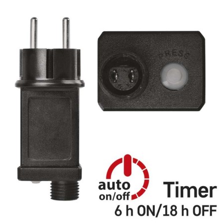 CATENA LUMINOSA 100 LED LUCE MULTICOLOR C/TIMER 10MT IP44 INTERNO ESTERNO