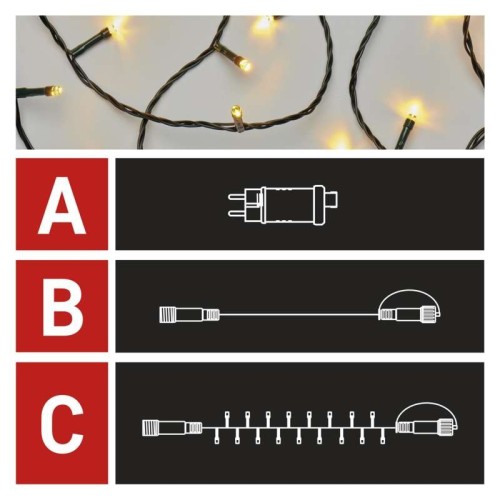 CATENA LUMINOSA 100 LED LUCE BIANCA... CATENA LUMINOSA 100 LED LUCE BIANCA...