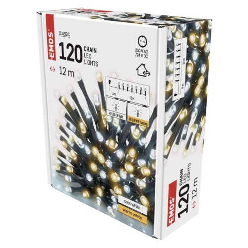 CATENA LUMINOSA 120 LED LUCE BIANCA... CATENA LUMINOSA 120 LED LUCE BIANCA...