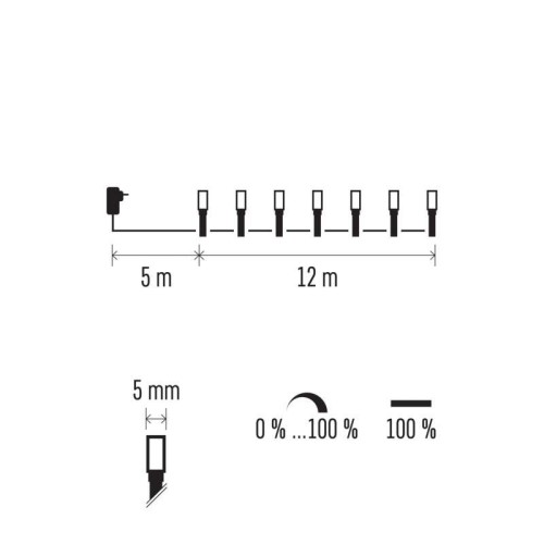 CATENA LUMINOSA 120 LED LUCE BIANCA... CATENA LUMINOSA 120 LED LUCE BIANCA...