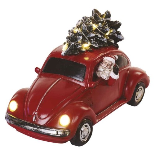 Auto di Babbo Natale LED con Albero... Auto di Babbo Natale LED con Albero...