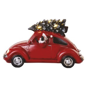 Auto di Babbo Natale LED con Albero di Natale 2