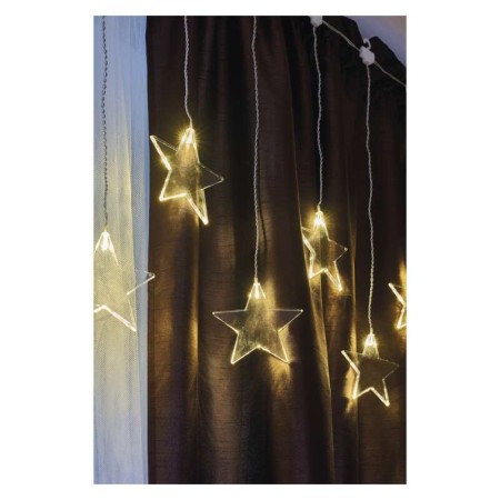 Tenda natalizia LED 8 Stelle Luci Calde, 45x84 cm, Interno Esterno | Emos DCGW02