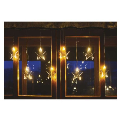 Tenda natalizia LED 8 Stelle Luci... Tenda natalizia LED 8 Stelle Luci...
