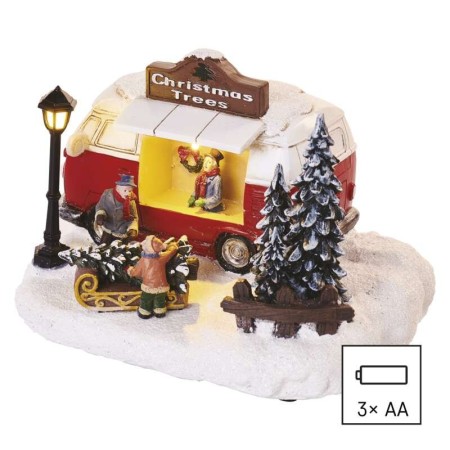 Decorazione Furgoncino Negozio Alberi Natale 10 LED | Emos DCLW10